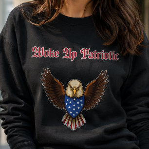 Wakker Geworden Patriottisch Amerikaans Ochtend Sp Trui
