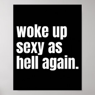 Wakker worden als de hel weer grappig vertrouwen v poster
