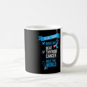 Wakker worden Beat Thyroid Cancer heerst over de w Koffiemok