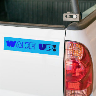 Wakker worden bumpersticker