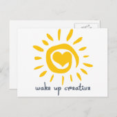 Wakker worden Creatief Briefkaart (Voorkant / Achterkant)