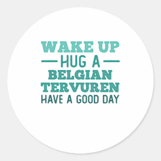 Wakker worden, een Belgisch Tervurenfeest doorbrek Ronde Sticker