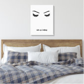 Wakker worden en make-up canvas afdruk (Insitu (Slaapkamer))