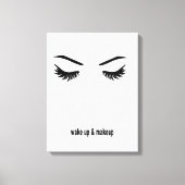 Wakker worden en make-up canvas afdruk (Voorkant)
