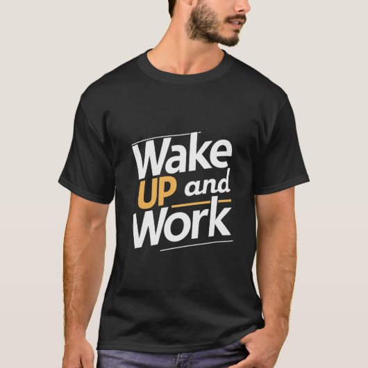 Wakker worden en overwinnen: productiviteitstips t-shirt (Voorkant)