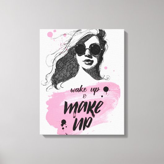 Wakker worden en verzinnen canvas afdruk (Voorkant)