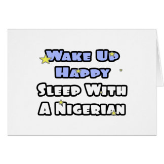 Wakker worden gelukkig...slapen met een Nigeriaan