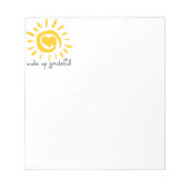 Wakker worden Grateful Notitieblok (Voorkant)