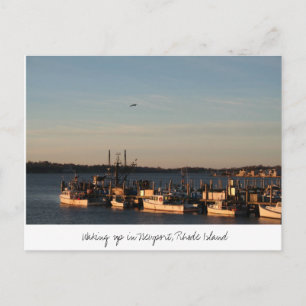 Wakker worden in Newport, Rhode Island Briefkaart