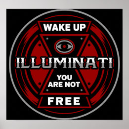 Wakker worden je niet vrij illuminati poster