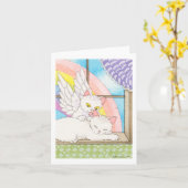 Wakker worden! Notecard Kaart (Gele Bloem)