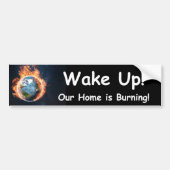 Wakker worden! Ons huis brandt Bumpersticker (Voorkant)