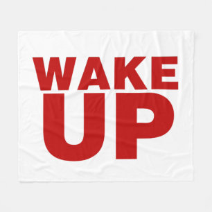 Wakker worden rode vleekzak fleece deken