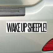 Wakker worden Sheeple Bumpersticker (Op auto)