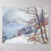 Walchensee in de winter | Lovis Corinth Poster (Voorkant)