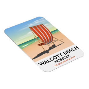 Walcott Beach, Norfolk zeeposter Magneet