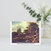 Wald by Jacob Isaackszoon Van Ruisdael Briefkaart (Staand voorkant)