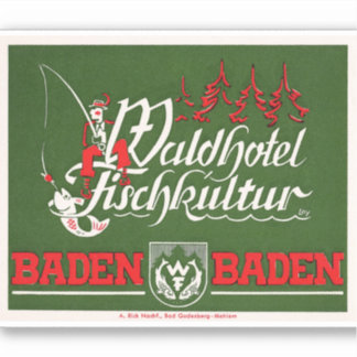 Wald hotel Duitsland Sticker