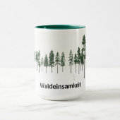 Waldeinsamkeit Forest Solitude Aesthetic Mok (Midden)