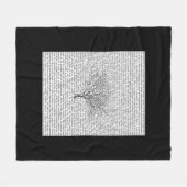 Walden Bossen Letterlijke tekstventilator Fleece Deken (Voorkant (Horizontaal))