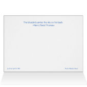 *Walden Pond : Bluebird porte le ciel sur son dos. (Intérieur Horizontal (Haut))