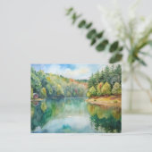 Walden Pond Concord, Massachusetts Briefkaart (Staand voorkant)