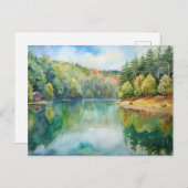 Walden Pond Concord, Massachusetts Briefkaart (Voorkant / Achterkant)