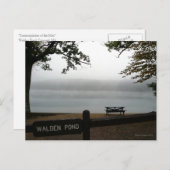 Walden Pond denkbeeldige postkaart (Voorkant / Achterkant)