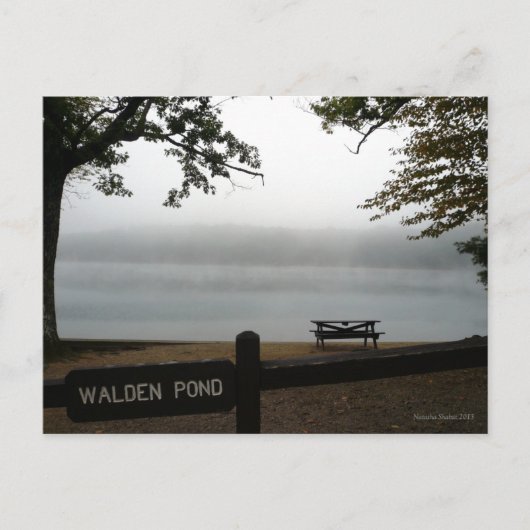 Walden Pond denkbeeldige postkaart (Voorkant)