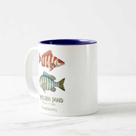 Walden Pond Massachusetts poisson Mug (Devant gauche)