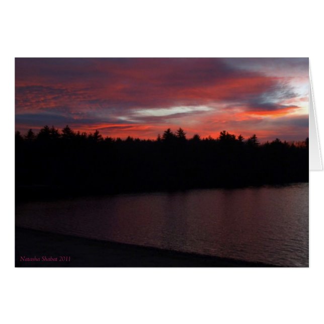 Walden Pond Red Clouds (Voorkant Horizontaal)