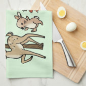 Waldlauf Theedoek (Quarter Fold)