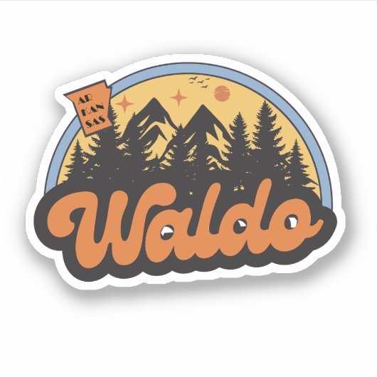 Waldo, Arkansas Sticker (Voorkant)