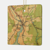 Waldoboro Maine  Map Keramisch Ornament (Links)