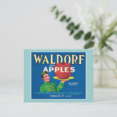 Waldorf Apples  Label Briefkaart (Staand voorkant)