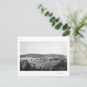 Waldport, Uitzicht van de stad Oregon, noordwaarts Briefkaart (Staand voorkant)