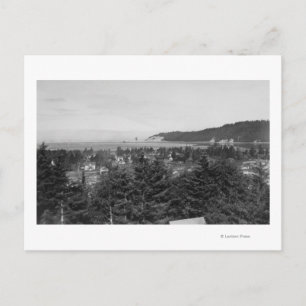 Waldport, Uitzicht van de stad Oregon, West Briefkaart