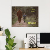 WALEN MET BIGFOOT SASQUATCH - IK WEET HET POSTER (Thuiskantoor)