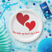 Walentines Day Design Papieren Bordje (Feest)