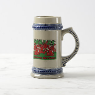 Wales 2012 Grand Slam Rugby Stein Bierpul