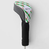 Wales and Welsh Flag Tiled Personalized Golfheadcover (Schuin)