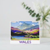 Wales, Cader Idris en de Afon Mawddach,  Briefkaart (Staand voorkant)