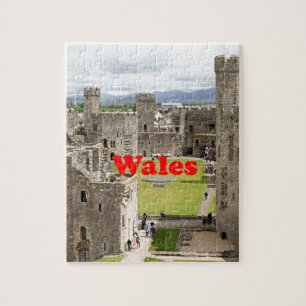 Wales: Caernarfon Castle, Verenigd Koninkrijk Legpuzzel