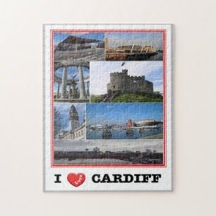 Wales - Cardiff - I Love - Legpuzzel