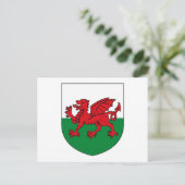Wales Coat d'armoiries Carte postale (Debout devant)
