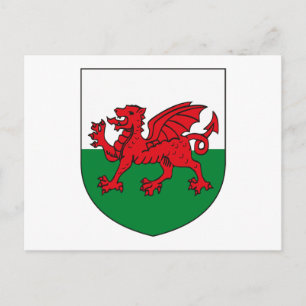 Wales Coat d'armoiries Carte postale