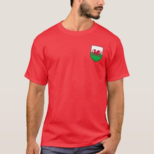 Wales Coat of Arms Shirt V1 (Voorkant)