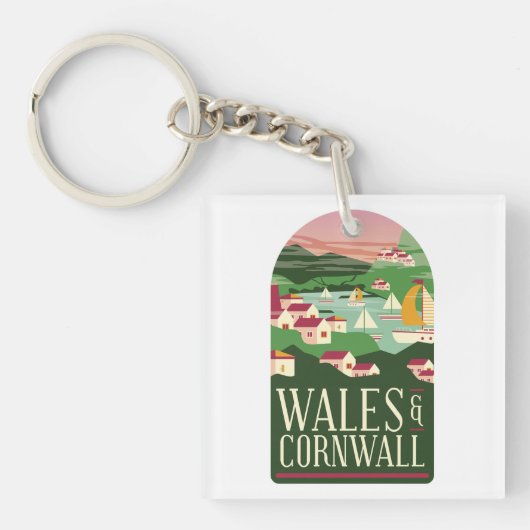 Wales Cornwall  Magnet Sleutelhanger (voorkant)