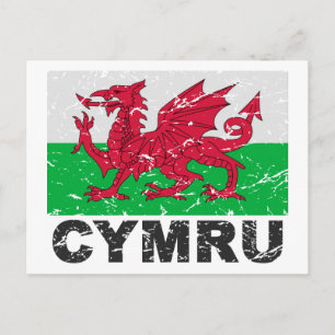 Wales CYMRU  Flag Briefkaart