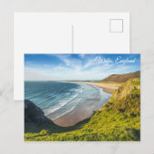 Wales England Beach Shoreline Briefkaart Keepomwil (Voorkant / Achterkant)